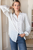 Frankie Blouse - White Swan Diamonds