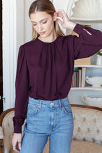 Load image into Gallery viewer, Gathered Neckline Top - Winetasting
