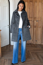 Load image into Gallery viewer, Thomas Coat - Stewart Plaid Charcoal Wool
