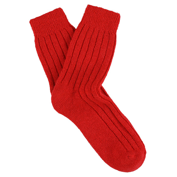 Women Cashmere Crew - Red