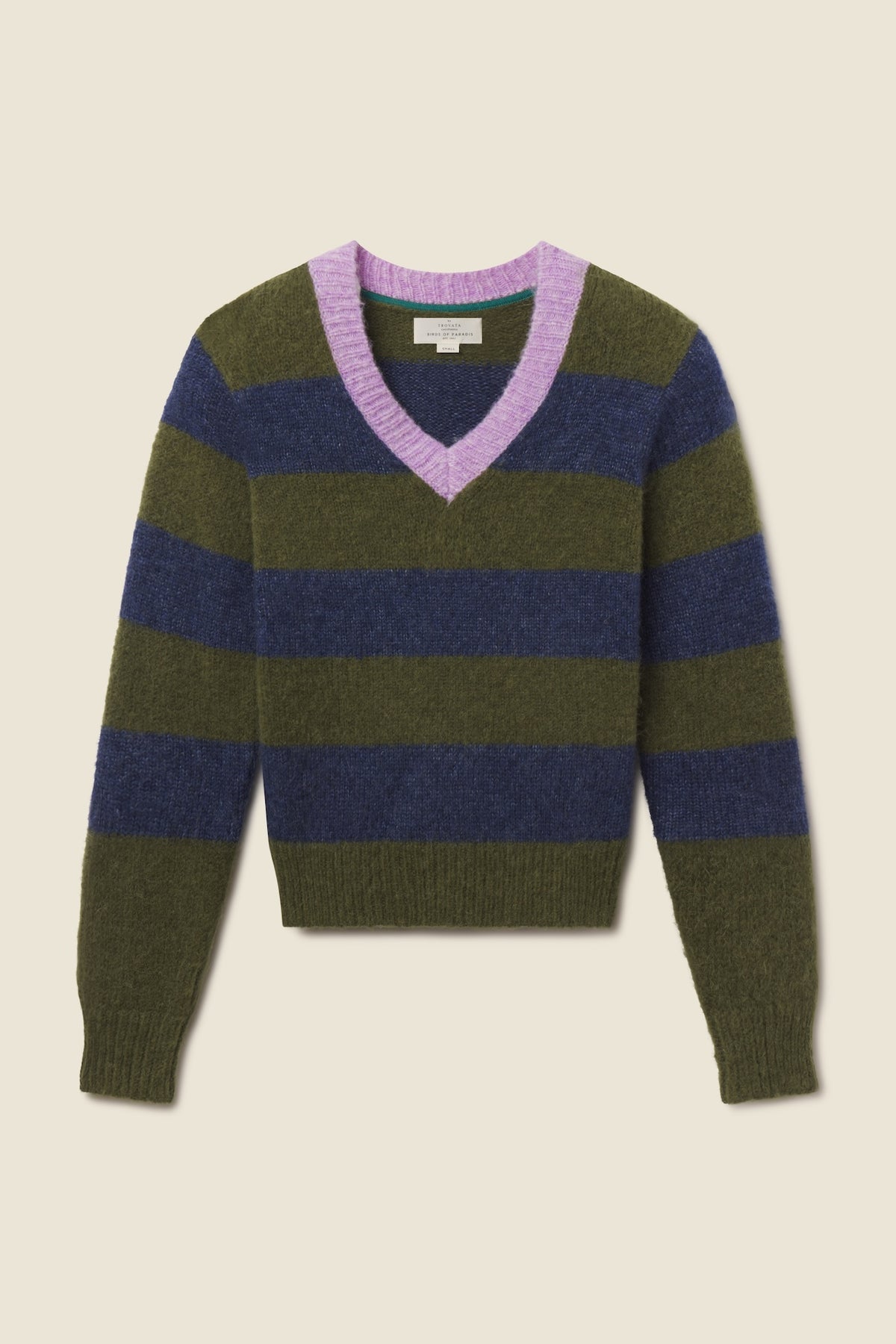 Chalet Sweater Olive Stripe