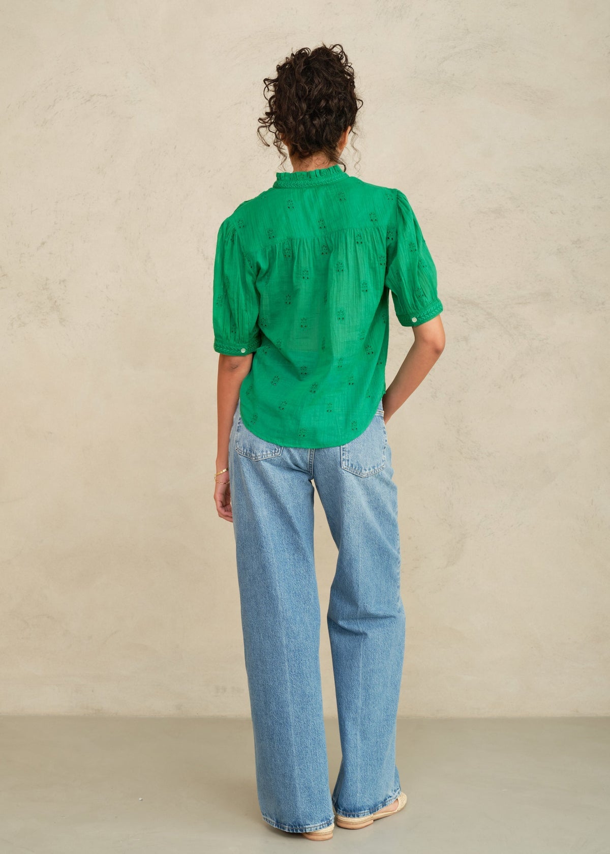 Frani Emb S/S Top