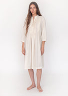 Aditi Tiny Checks Dress Natural