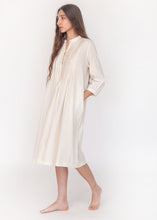 Load image into Gallery viewer, Aditi Tiny Checks Dress Natural

