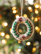 Felted Wreath Ornament