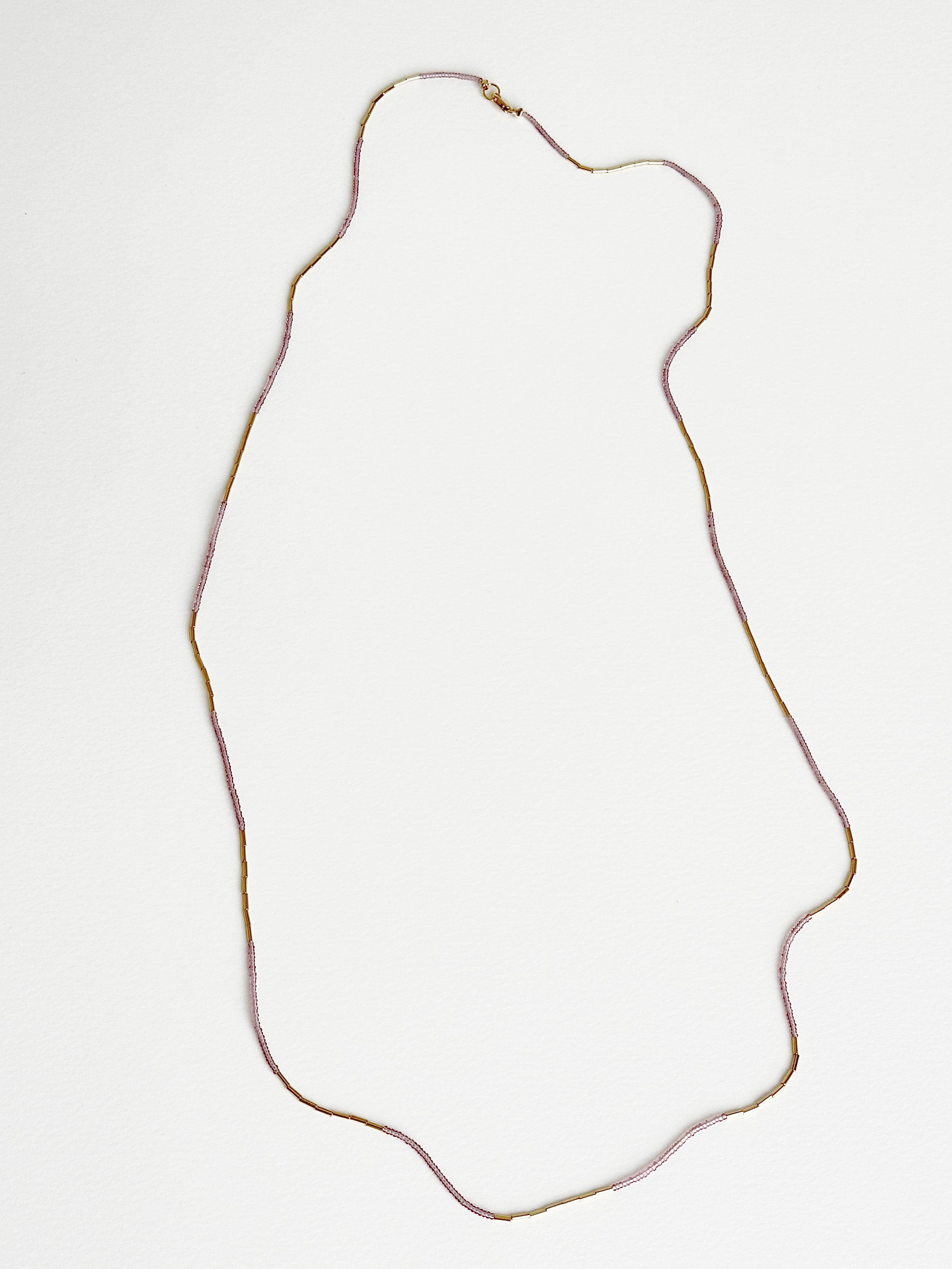 Long Gold Fill Necklace/Bracelet Pink