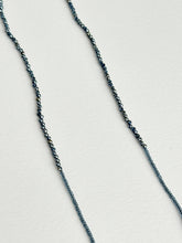 Load image into Gallery viewer, Grey Seed With Black Spinel Double Necklace

