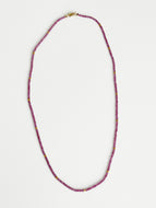 Garnet and Gold Vermeil Beads Necklace