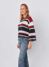 Load image into Gallery viewer, Multi Stripe Bell Sleeve Sweater - Oyster
