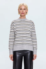 Load image into Gallery viewer, Hanna Sweater - Grey White Stripe
