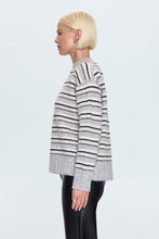 Load image into Gallery viewer, Hanna Sweater - Grey White Stripe
