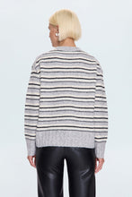 Load image into Gallery viewer, Hanna Sweater - Grey White Stripe
