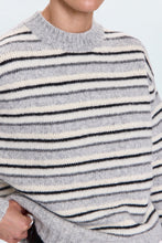 Load image into Gallery viewer, Hanna Sweater - Grey White Stripe
