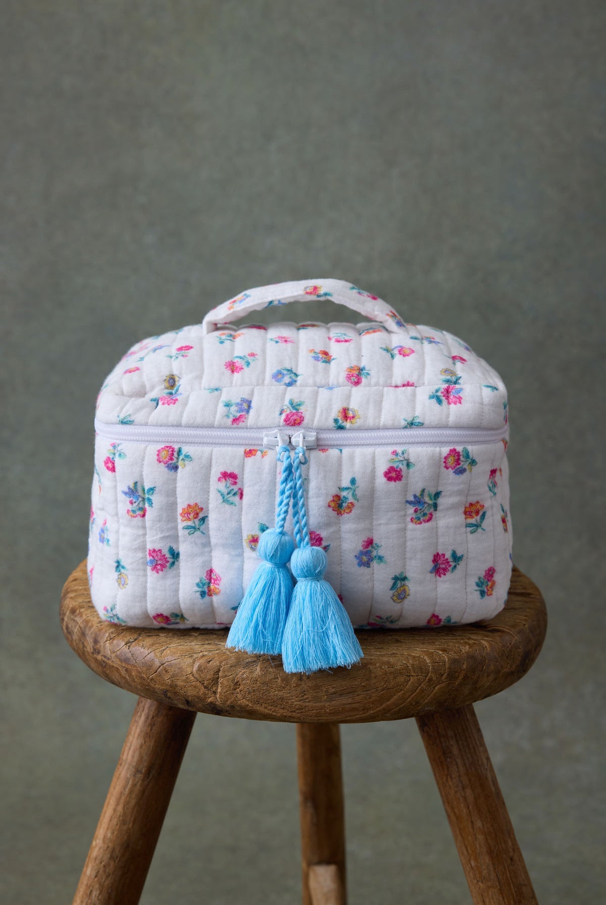 Floral Corduroy Toiletry Bag
