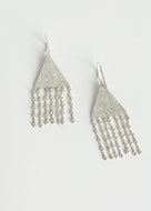 Silver Holiday Dangles with fringe