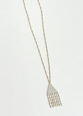 Silver Holiday Necklace - Brass Chain