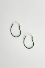 Load image into Gallery viewer, Miyuki Glass Beads Gold Plated Brass Hoops
