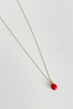 Load image into Gallery viewer, Tiny Ceramic Egg Gold Plated Brass Pendant
