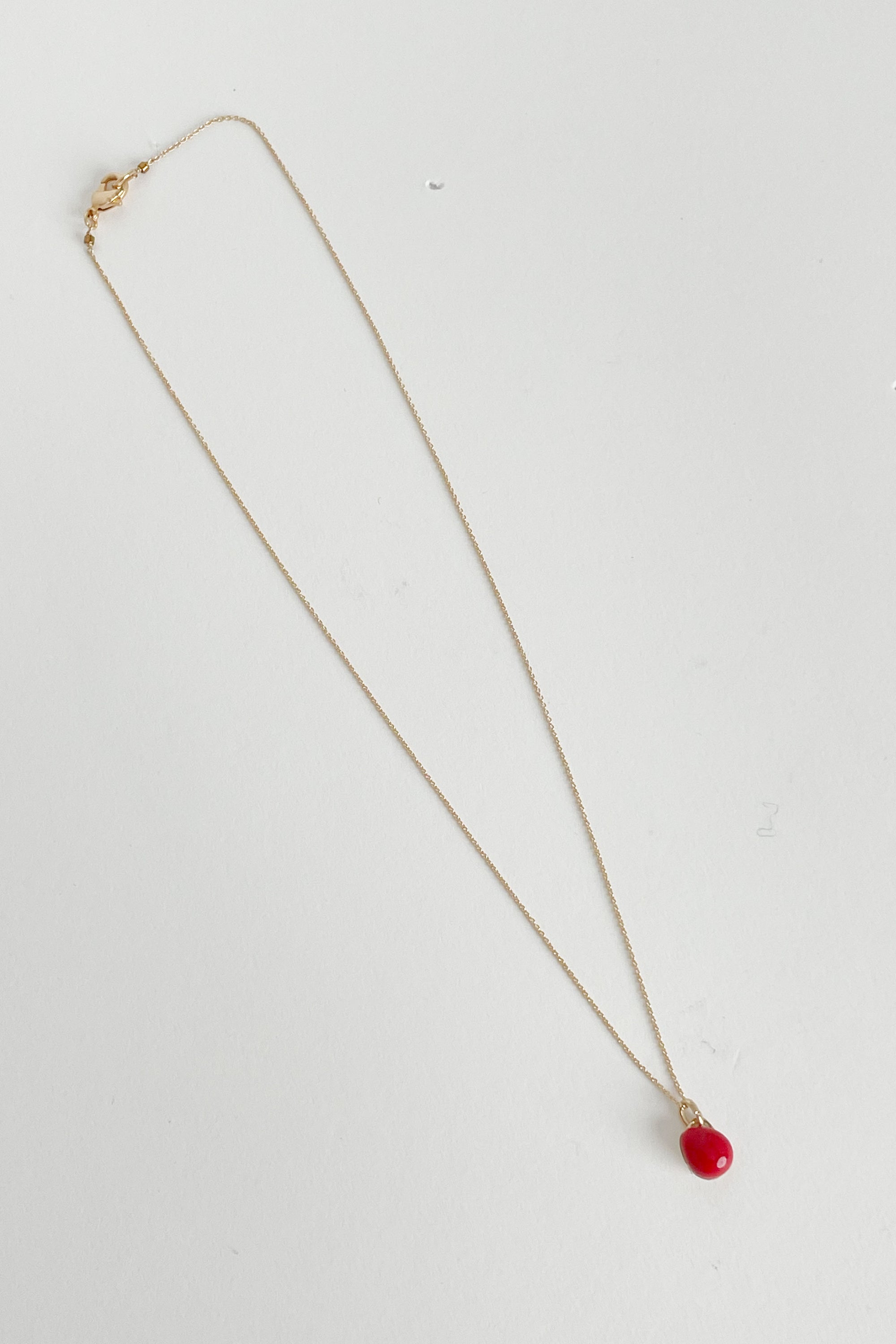 Tiny Ceramic Egg Gold Plated Brass Pendant