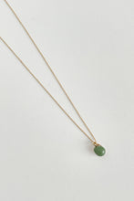 Load image into Gallery viewer, Tiny Ceramic Egg Gold Plated Brass Pendant
