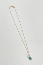 Load image into Gallery viewer, Tiny Ceramic Egg Gold Plated Brass Pendant
