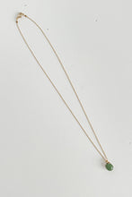 Load image into Gallery viewer, Tiny Ceramic Egg Gold Plated Brass Pendant
