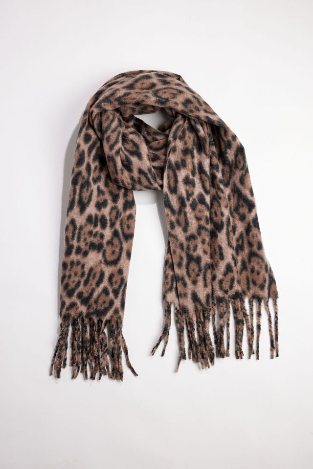 Leopard Scarf - Natural Combo