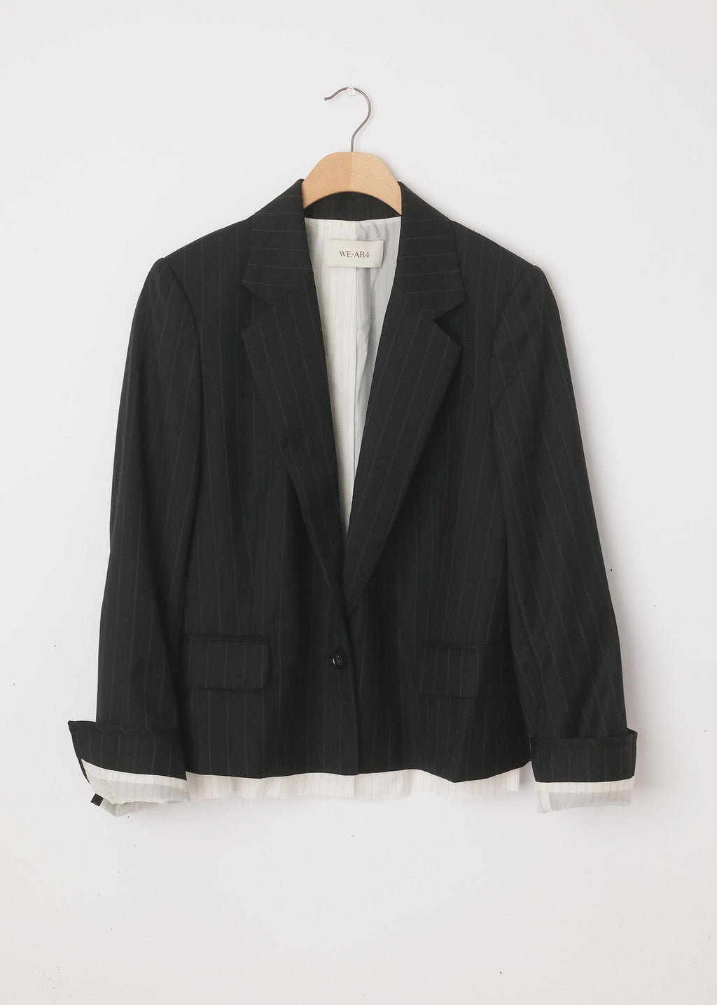 Hutton Blazer Black Stripe