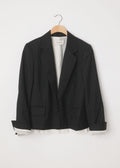 Hutton Blazer Black Stripe