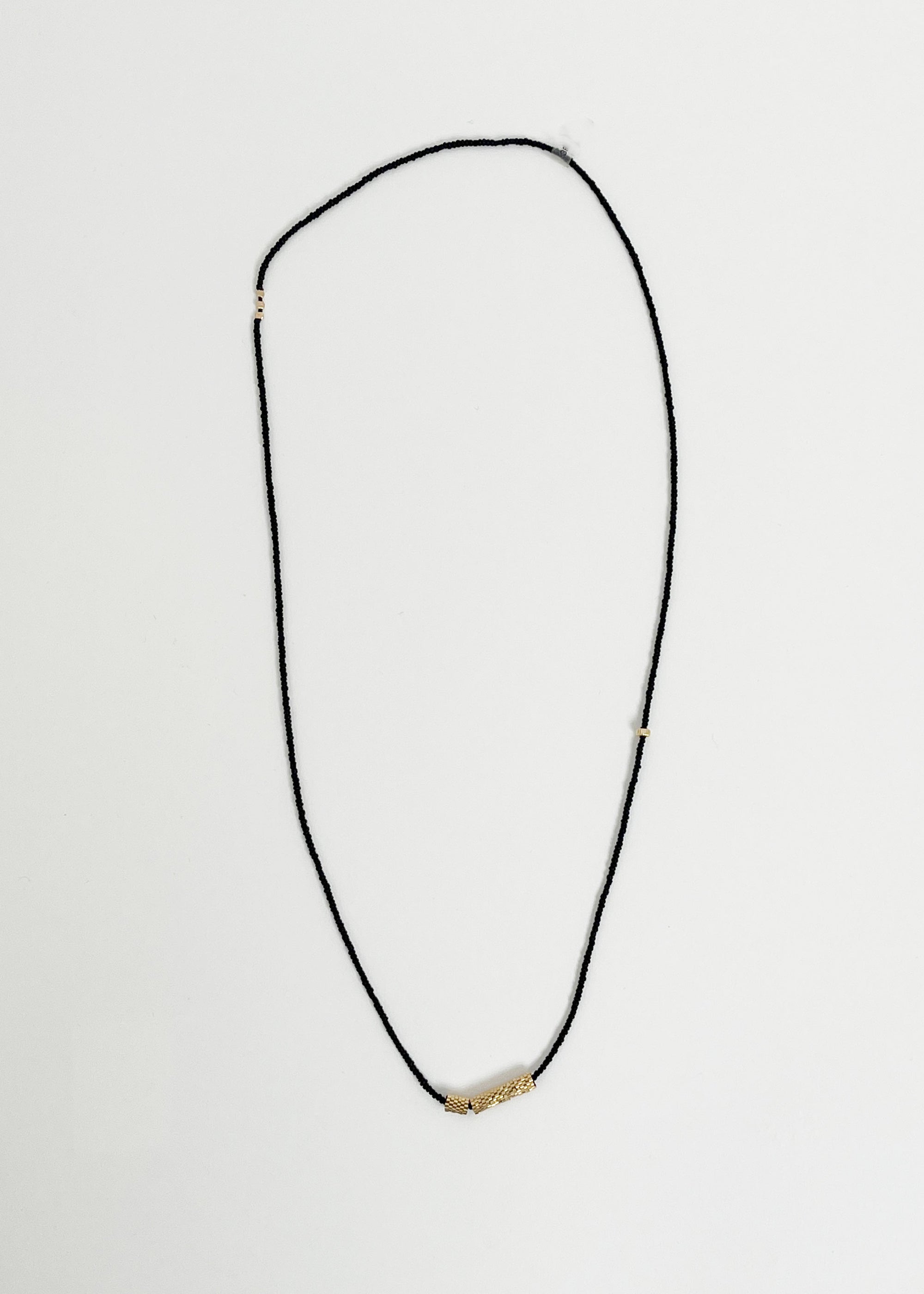 Necklace LaLoba Solid with Gold Bead - GF Glass Beads