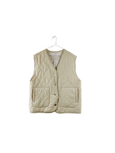 Load image into Gallery viewer, Quilted Vest Beige
