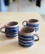 Indigo Stripe Mugs