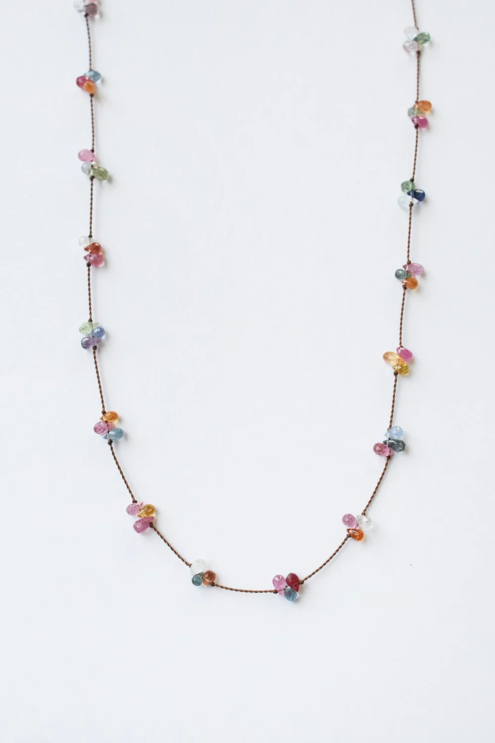 Berry Necklace 18" - Rainbow Sapphires