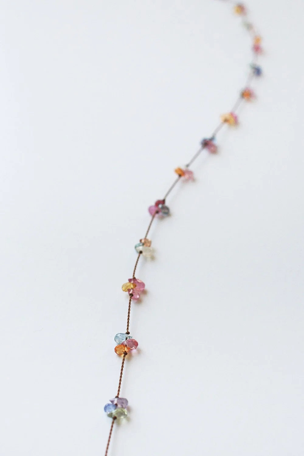 Berry Necklace 18" - Rainbow Sapphires
