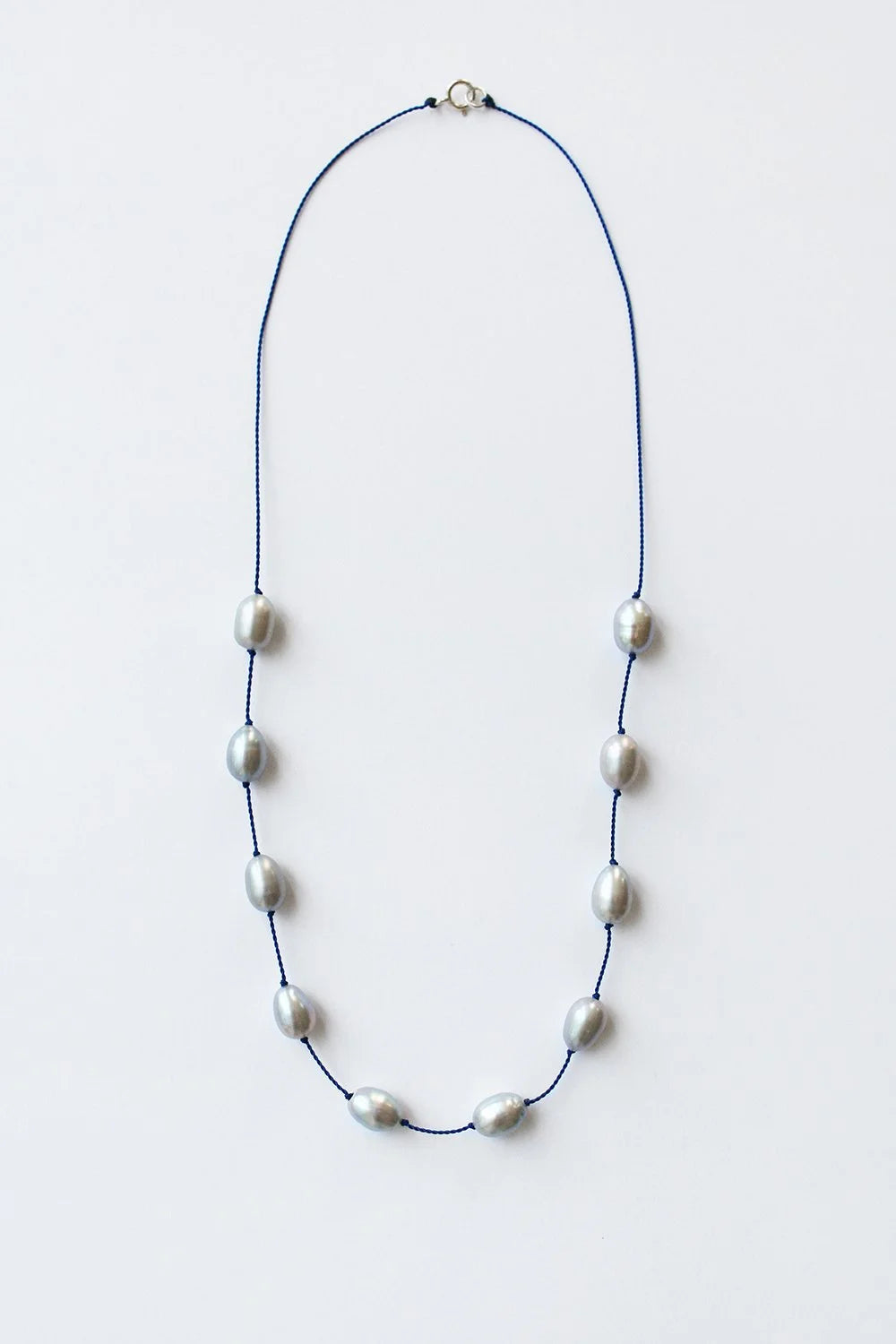 West Wind Pearl Necklace - Indigo