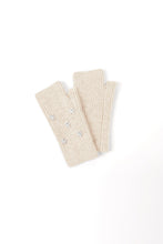 Load image into Gallery viewer, Star Embellished Angora Mittens - Beige
