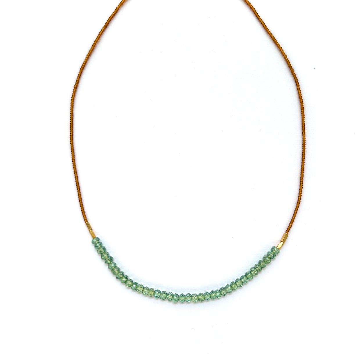 Lt Amber Necklace Mystic Quartz