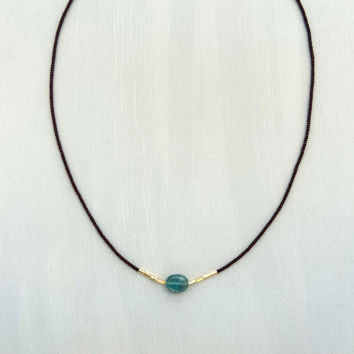 Brown Seed Kyanite Necklace
