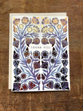 Blue Thank You Foil Card