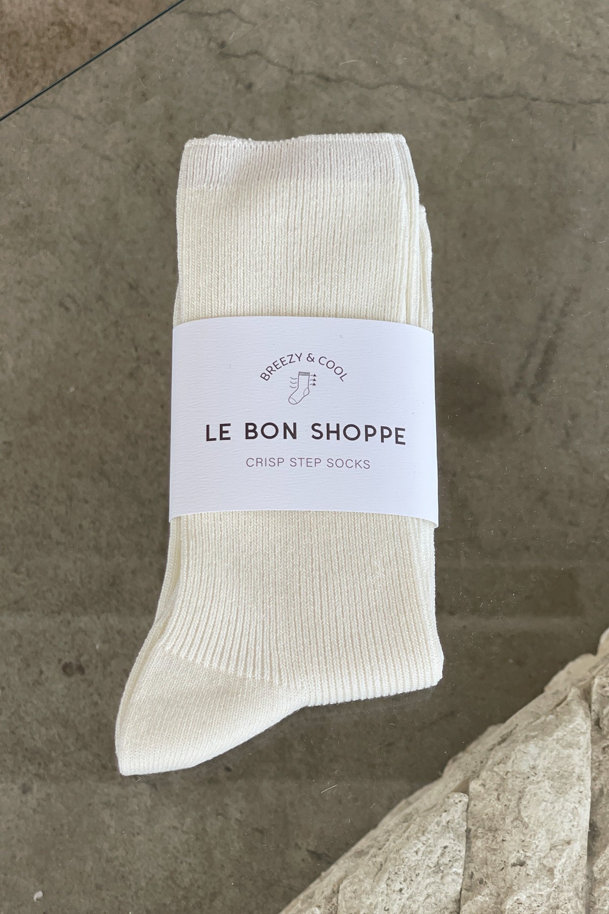 Crisp Step Socks - White