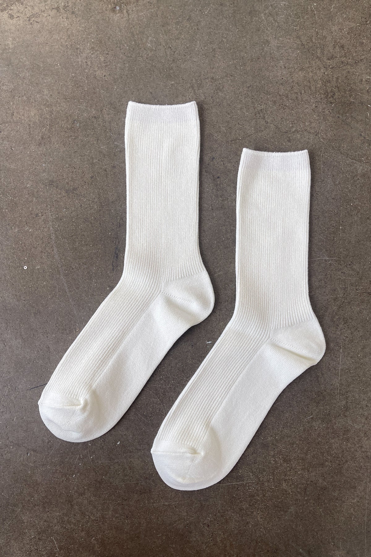 Crisp Step Socks - White