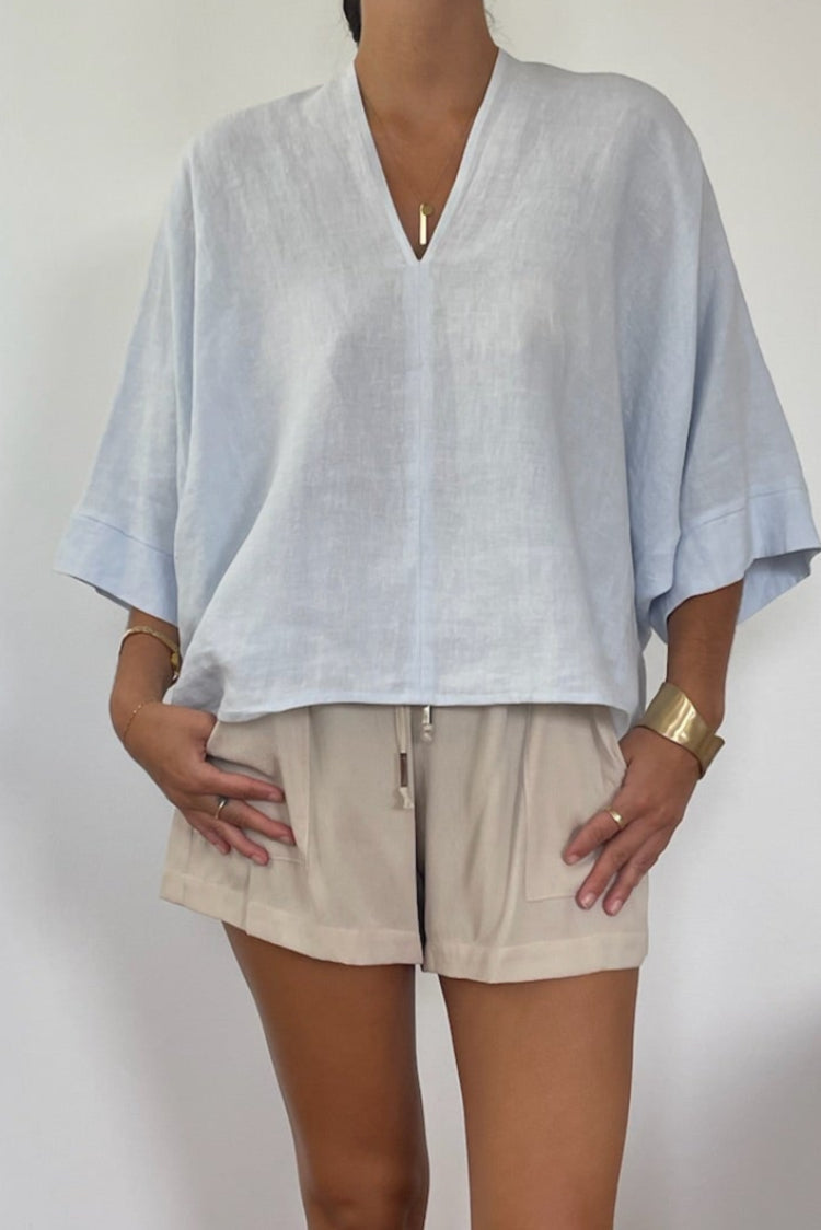 Linen Off the Cuff Top