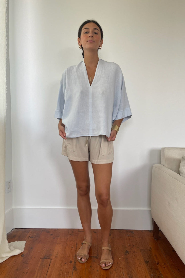 Linen Off the Cuff Top