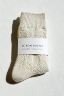 Cashmere Pointelle Socks