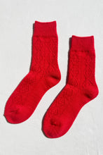 Load image into Gallery viewer, Cashmere Pointelle Socks
