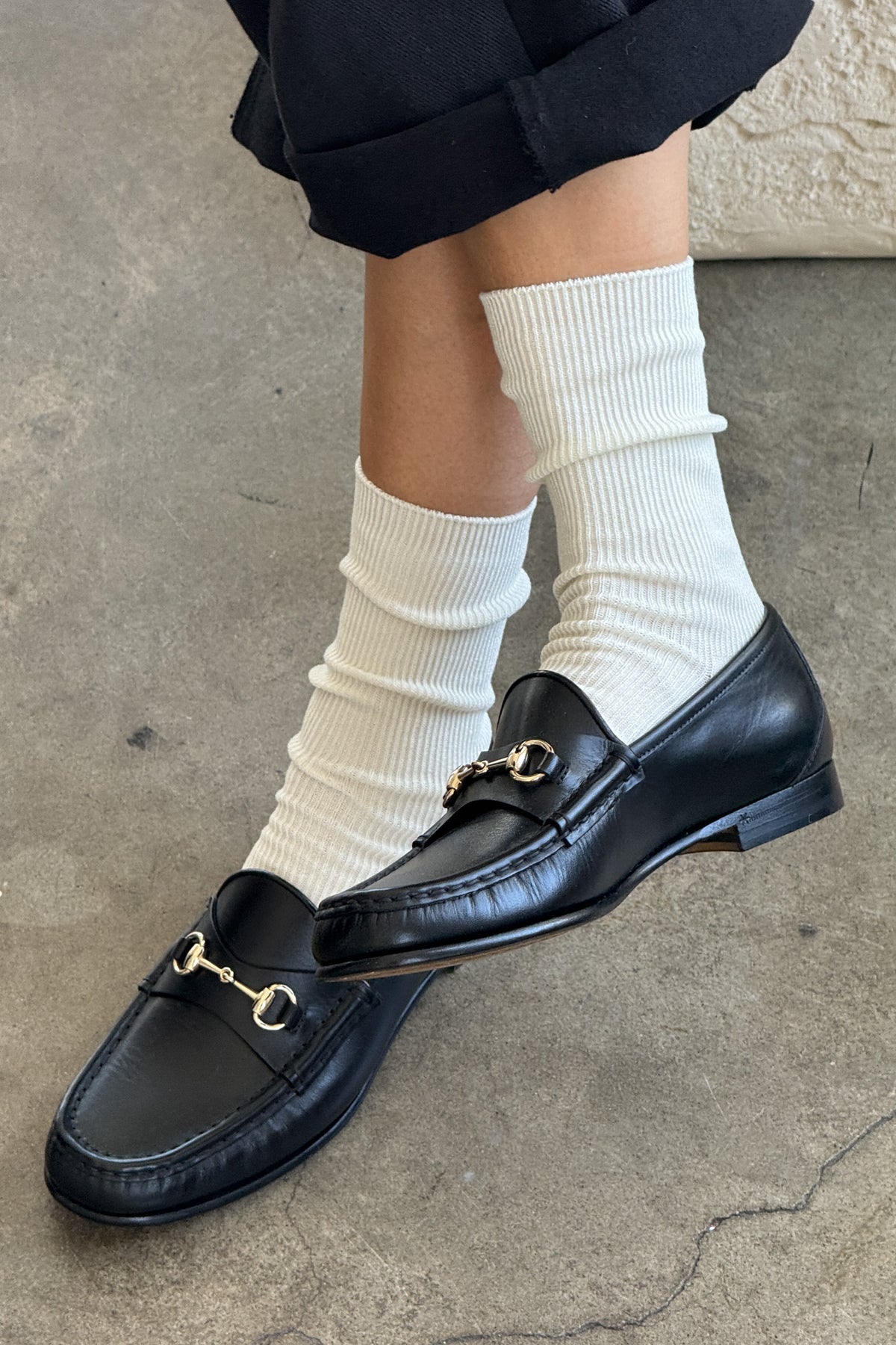 Crisp Step Socks - White