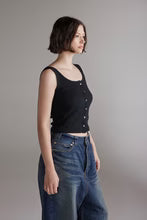 Buttoned Knit Tank