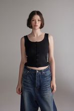 Buttoned Knit Tank