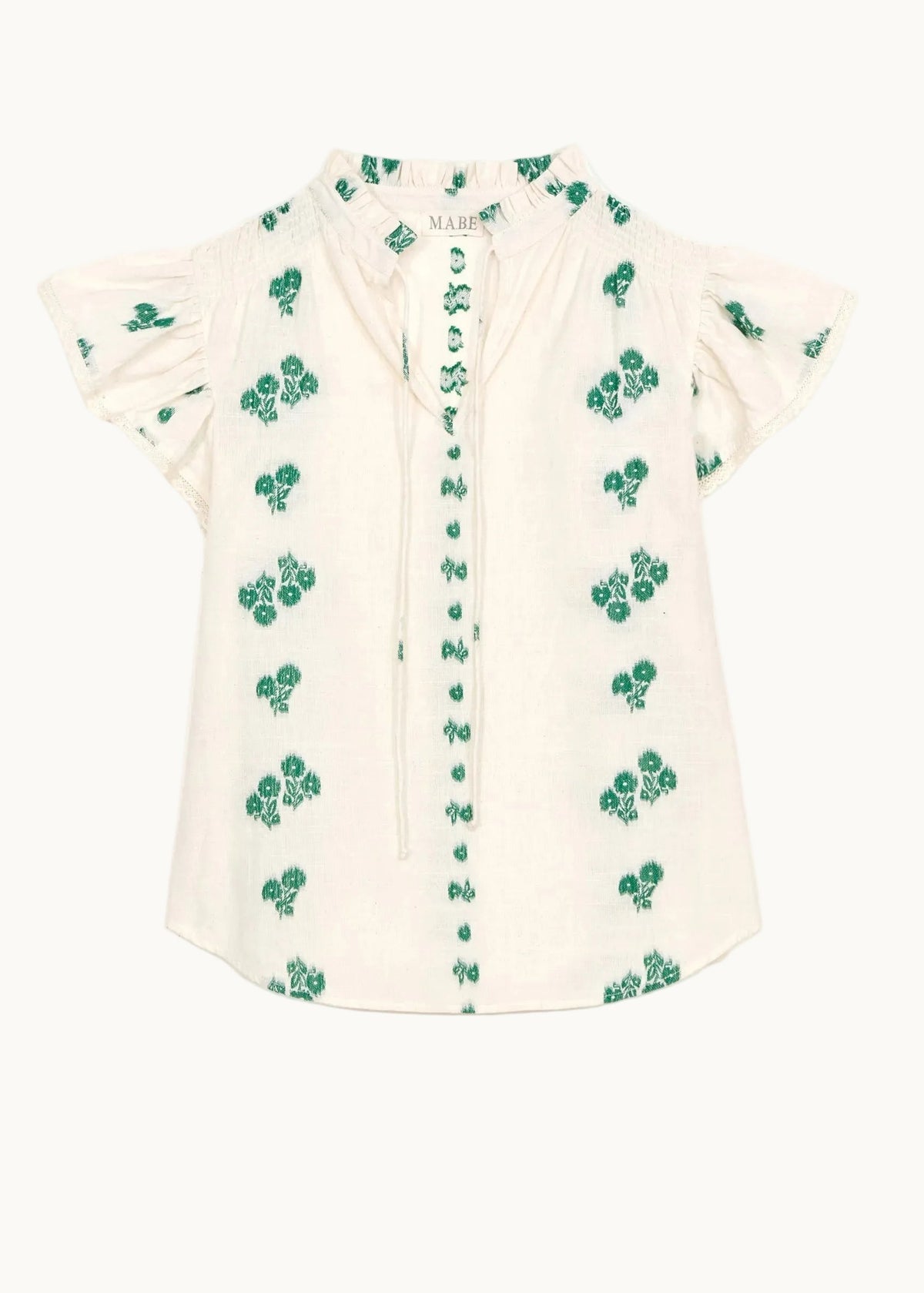 Iris Woven Frill S/S Top