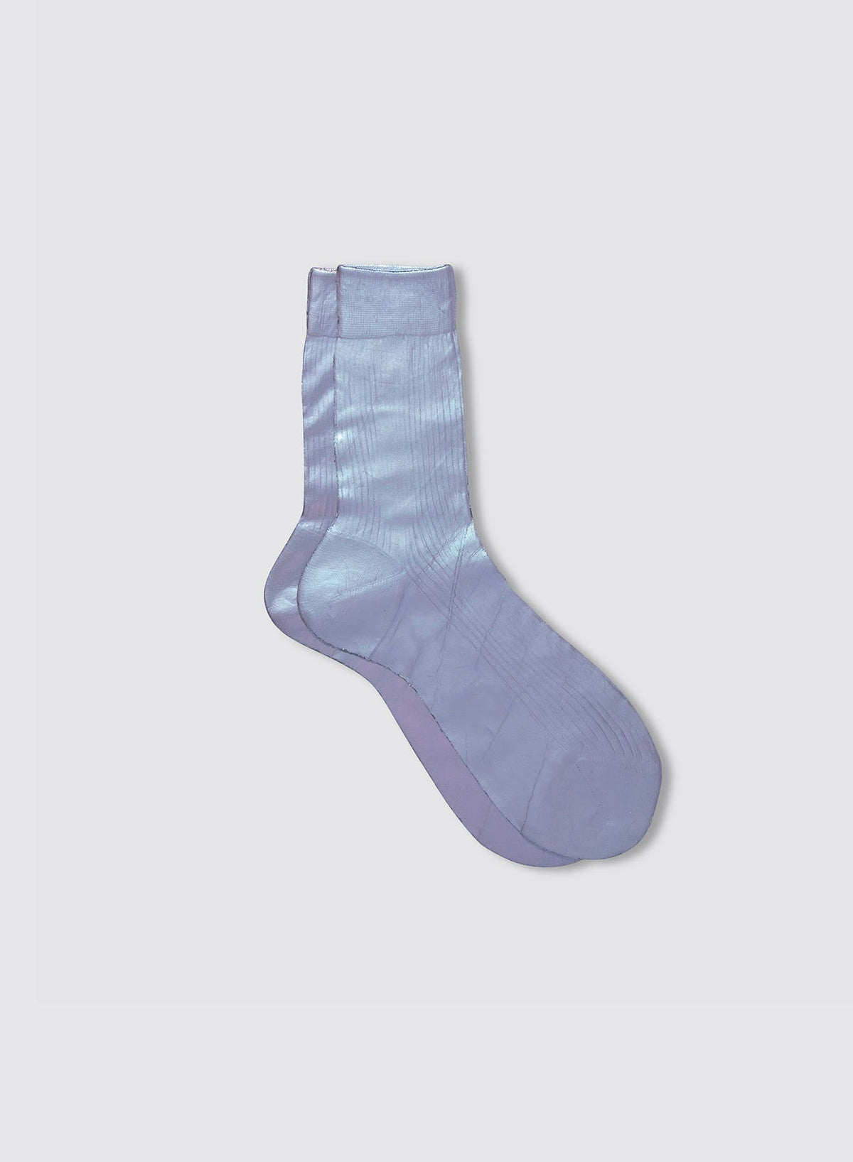One Ribbed Laminated Socks